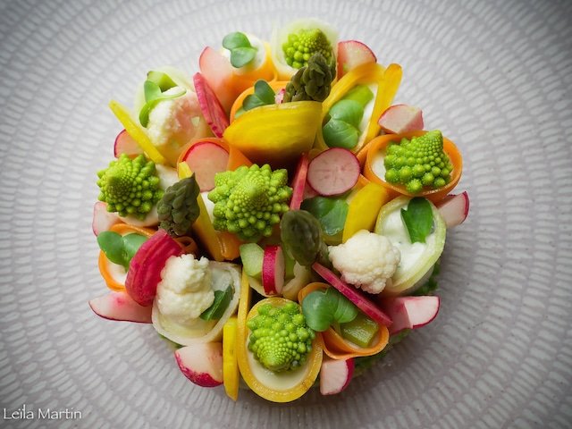 un jardin de légumes printaniers