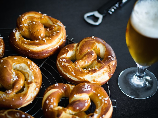 quatre bretzels et une bière