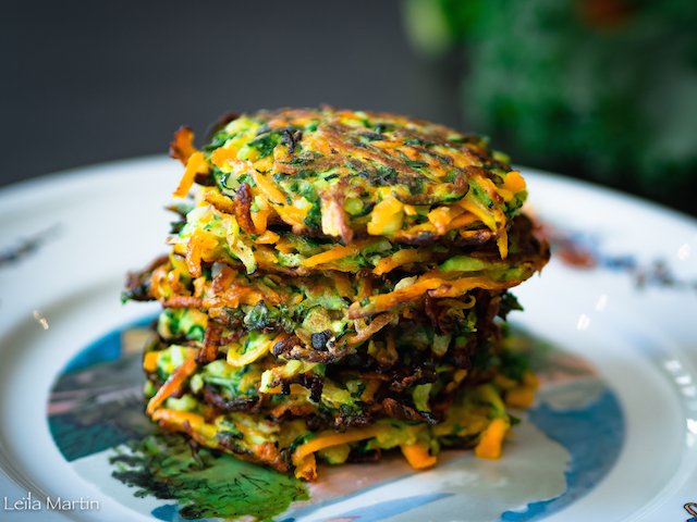 Des galettes de légumes et chou kale façon grumbeerekiechele
