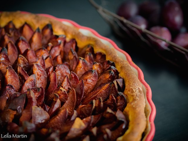 Une tarte aux quetsches alsacienne