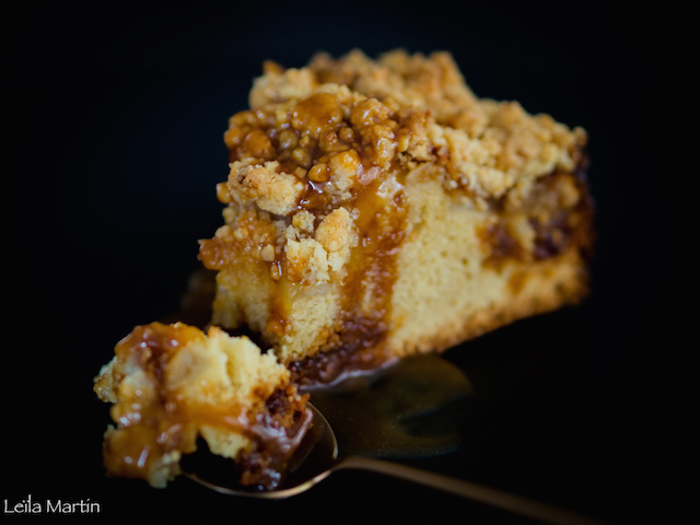 Un crazy streusel pommes et caramel au beurre salé