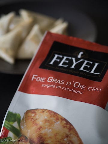 sachet d'escalopes de foie gras d'oie cru surgelé Feyel