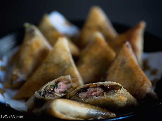 recette de samoussas au foie gras et aux fruits secs