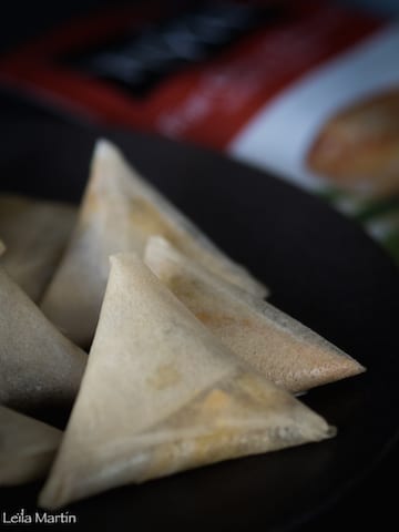 samoussas de foie gras d'oie aux fruits sec