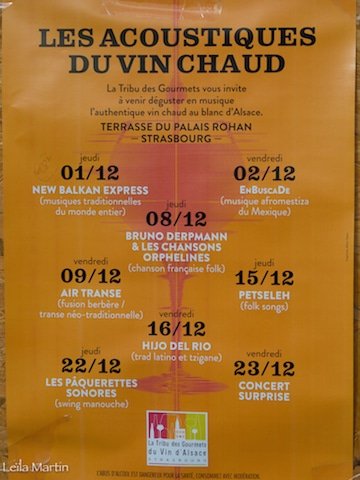 Affiche programme Les acoustiques du vin chaud