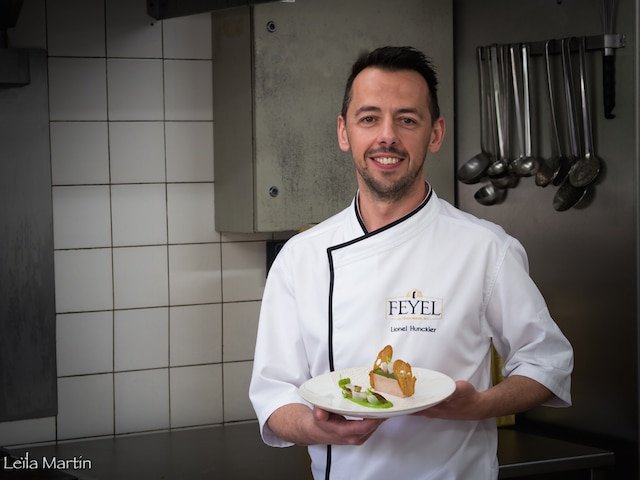 Le portrait de Lionel Hunckler, chef ambassadeur de la maison de foie gras alsacienne Feyel
