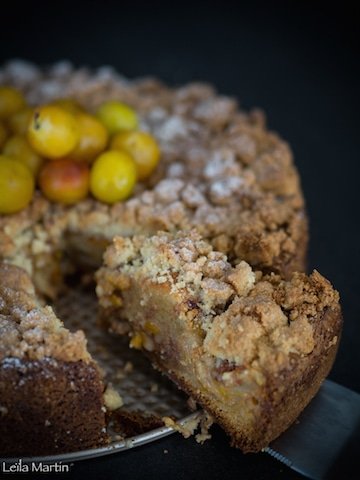recette de crazy streusel aux mirabelles