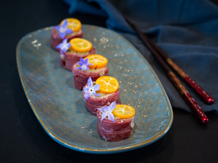 Recette de makis de choucroute au magret de canard et à la mangue