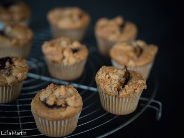 recette de mini moelleux quetsches noix streusel cannelle