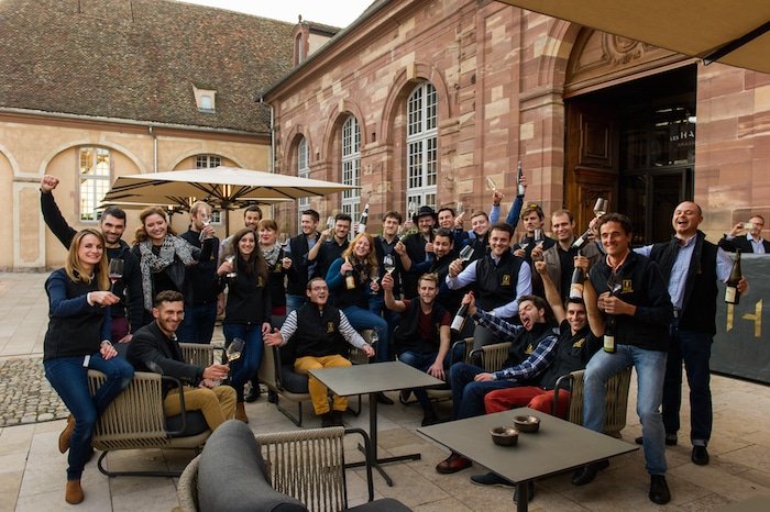 photo jeunes vignerons d'Alsace lors de la soirée de lancement de la Formule Jeunes