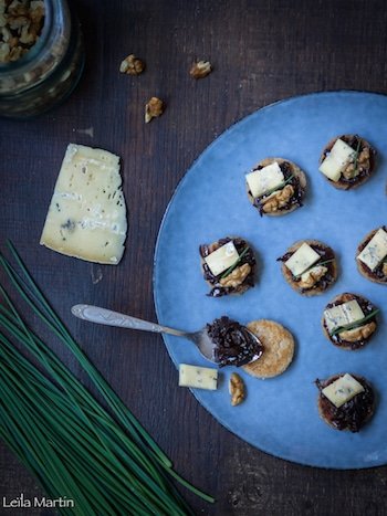 recette de Griesknepfle aux noix, oignons confits et bleu d'Hachimette