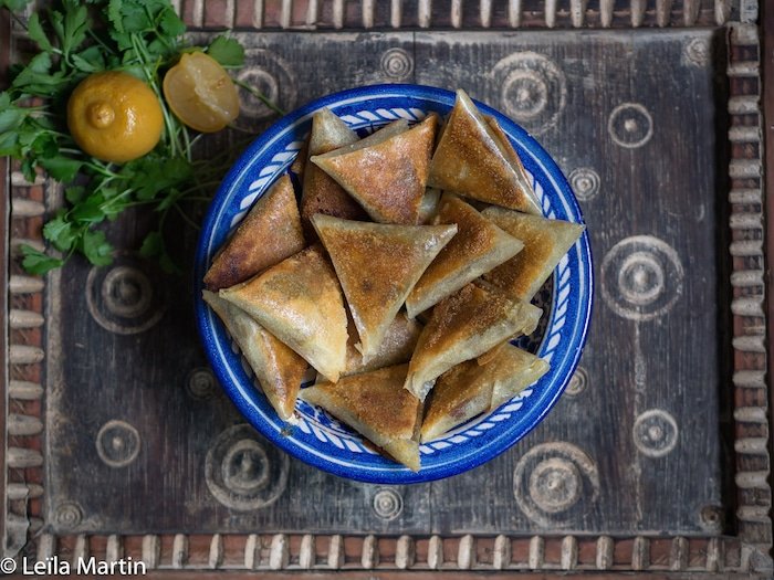 Recette de samoussas de foie gras, dattes, citron confit et foie gras