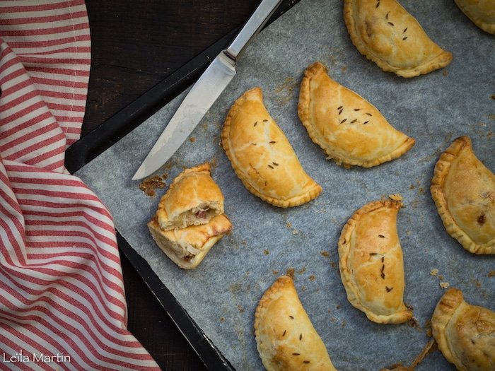 Recette d'empanadas de choucroute et munster au lard paysan fumé