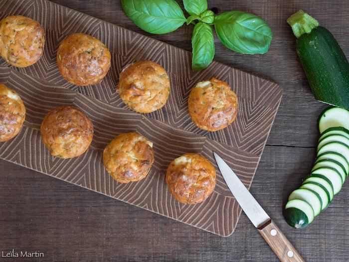 Cake courgette tomates confites munster blanc en mini portions par Leïla Martin de Je Vais Vous Cuisiner, blog de recettes de cuisine alsacienne