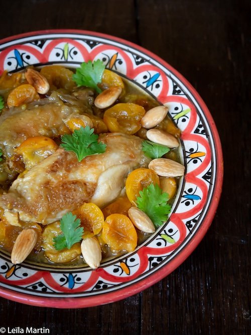La recette du tajine de poulet aux mirabelles et au safran d'Alsace de Leïla Martin