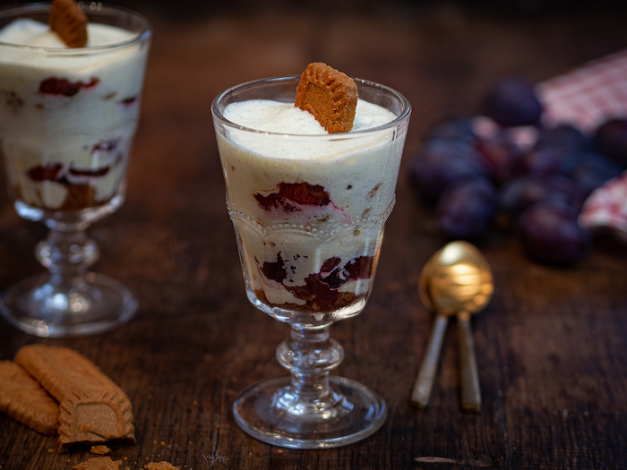 recette de tiramisu aux quetsches et aux spéculoos