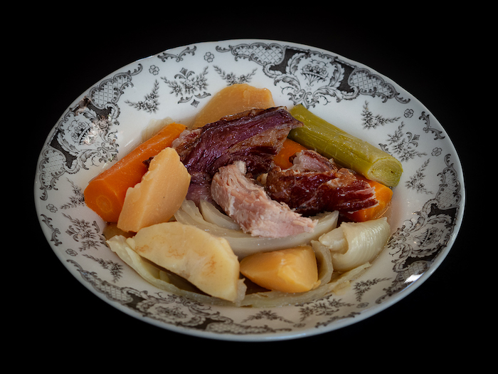 Recette de pot-au-feu de palette fumée et légumes de mon maraîcher